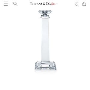 New Tiffany & Co crystal candlestick holders (2)